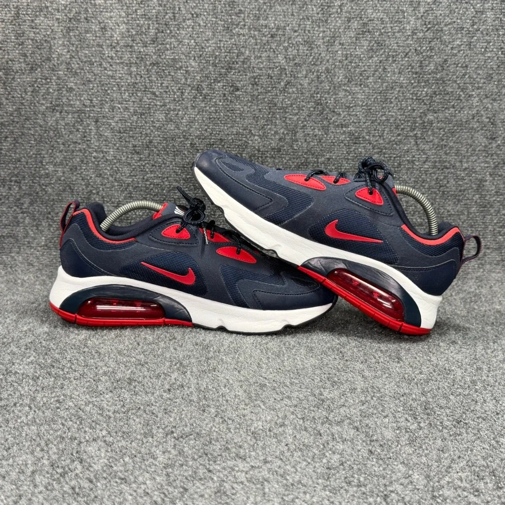 Nike Air Max 200 Running‎ Shoes Men's 10.5 Obsidian University Red Athletic Run